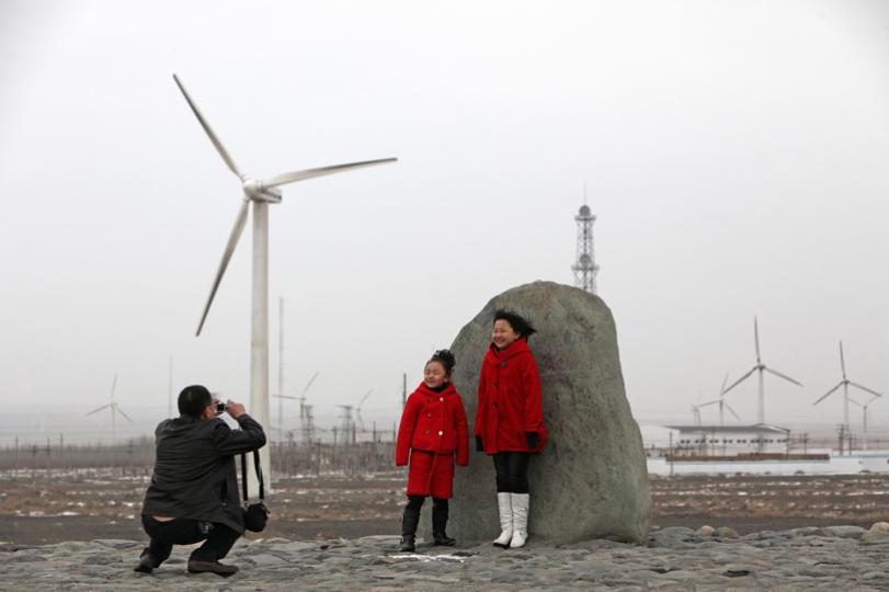 Dabancheng wind farm visitors