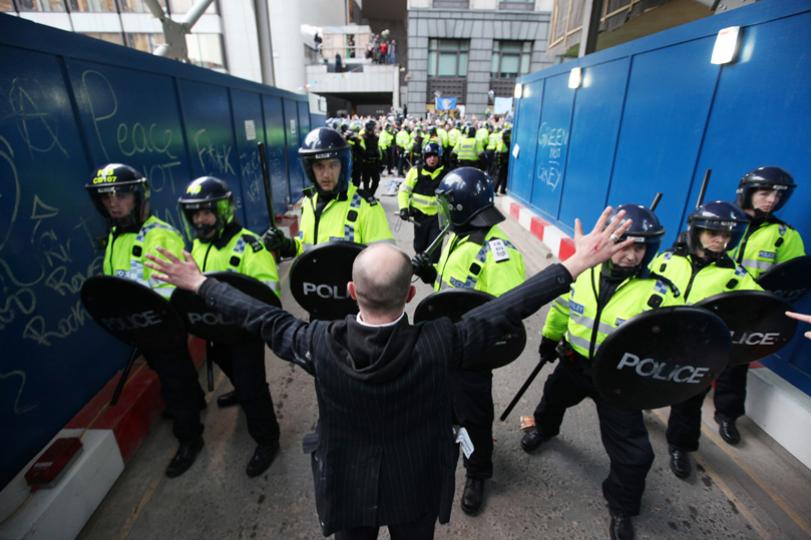 G20 lone protester