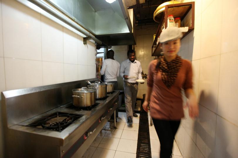 Hot and Pepper Restaurant kitchen